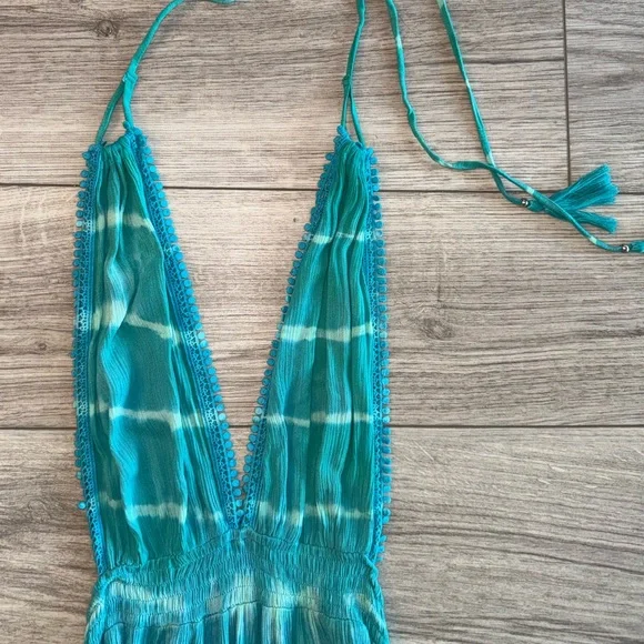TIARE HAWAII Marilyn Blue Tie-Dye Maxi Dress - Picture 2 of 4